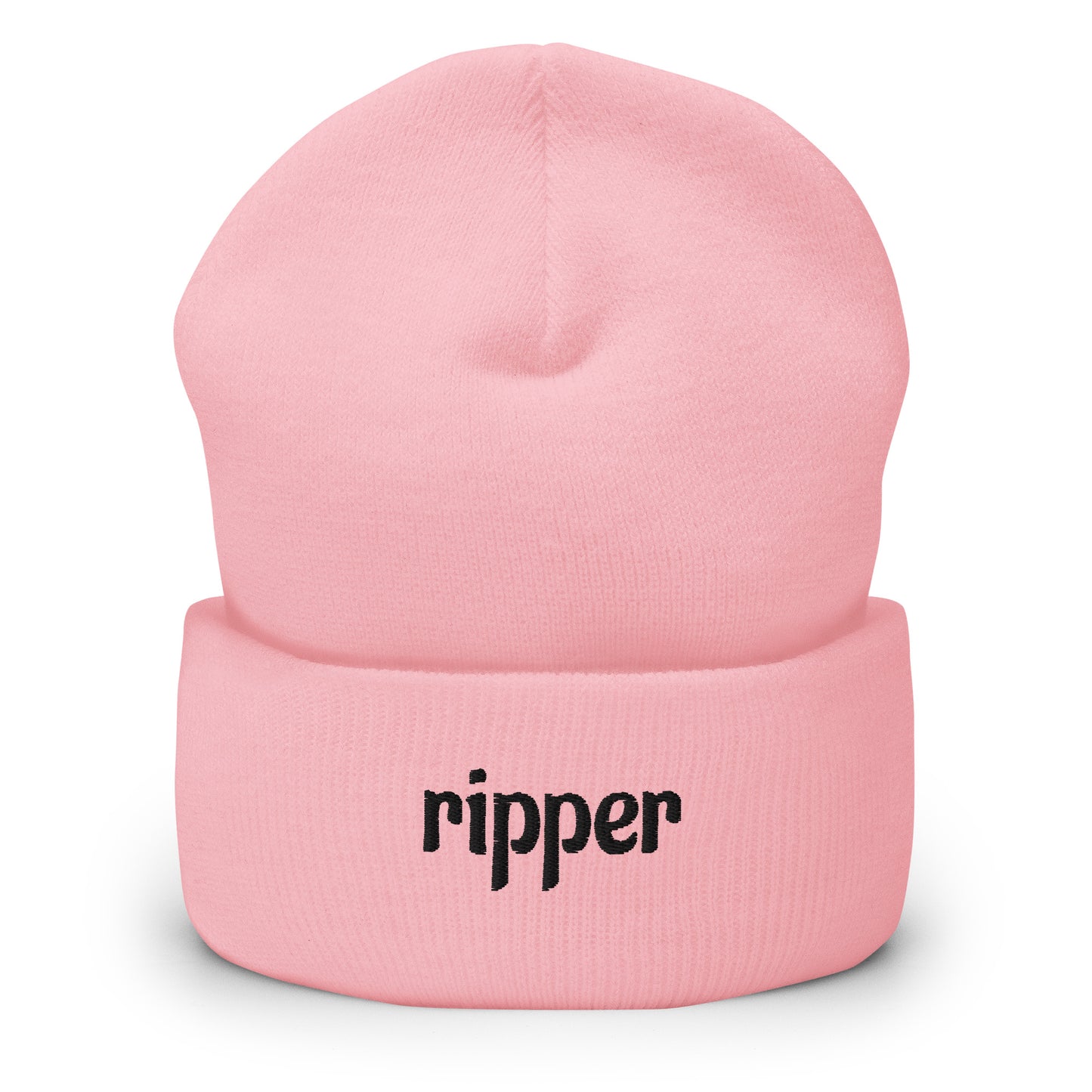 embroidered ripper beanie