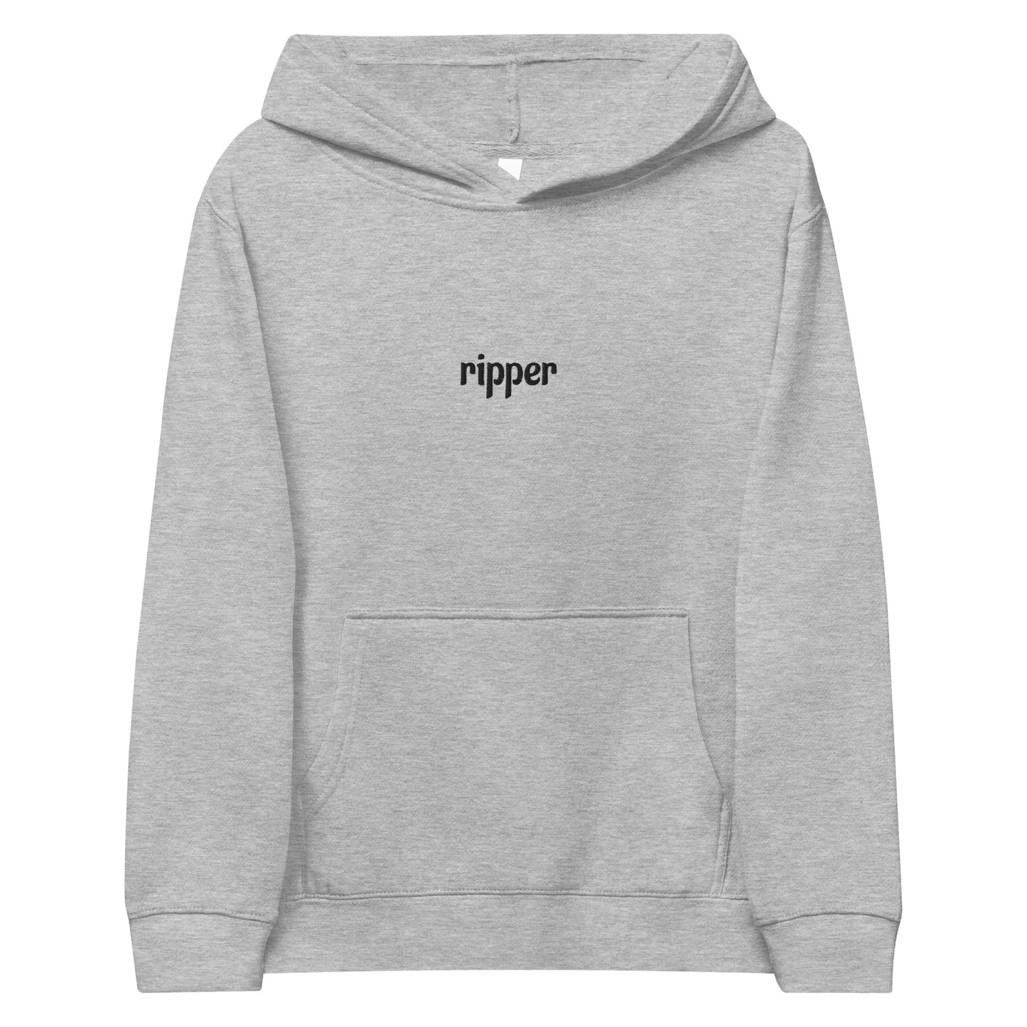 youth embroidered ripper hoodie