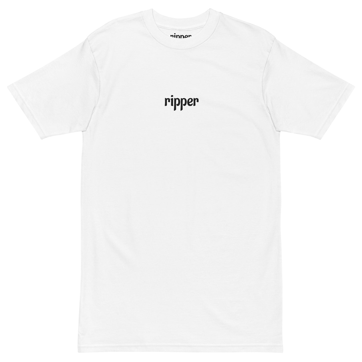 embroidered ripper tee