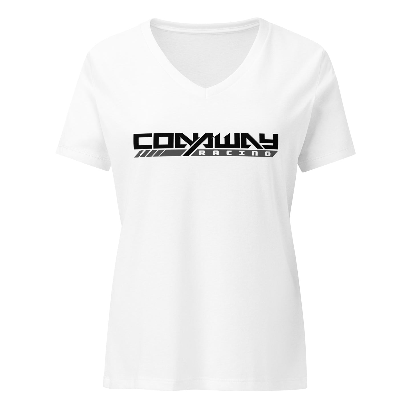 women’s conaway racing v-neck tee