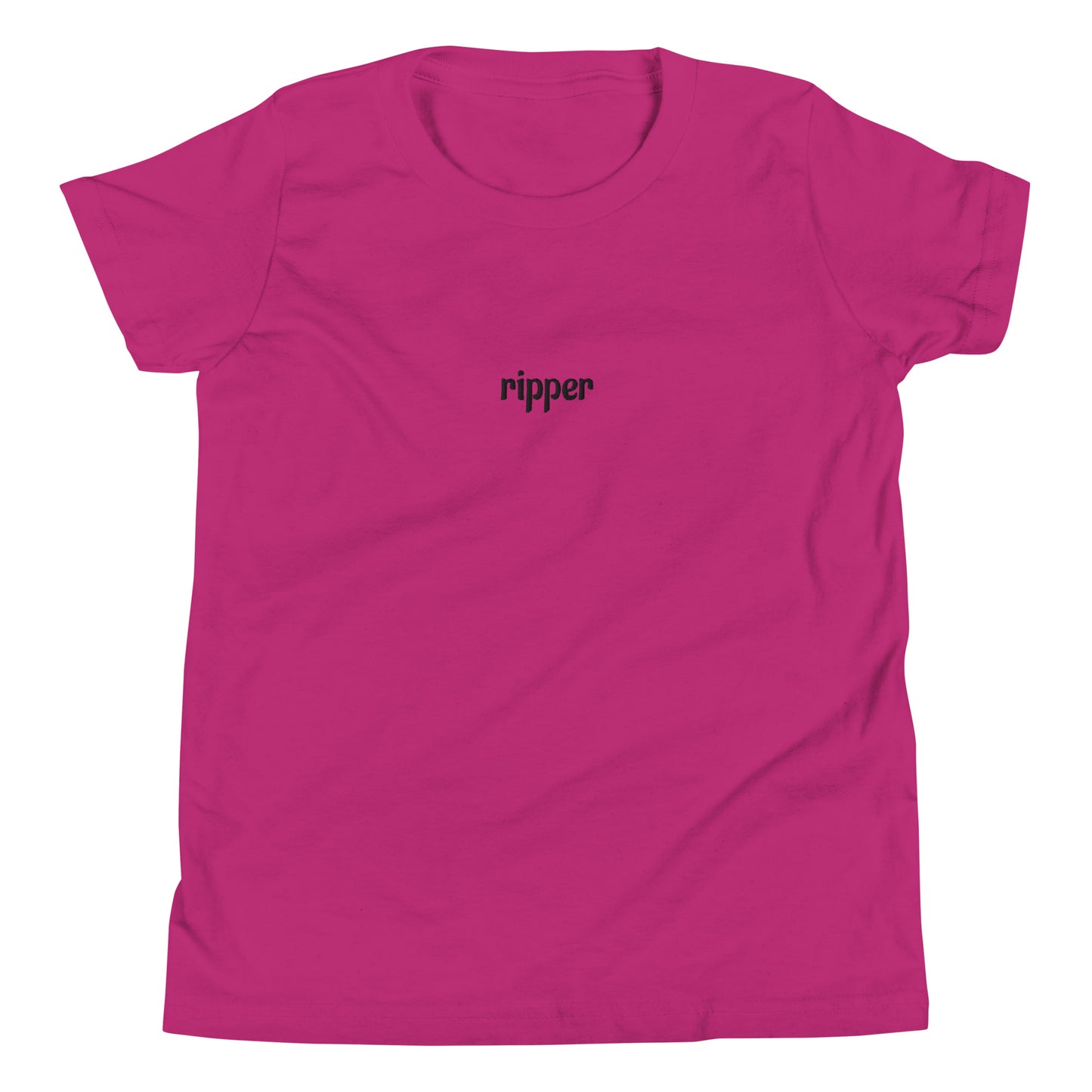 youth embroidered ripper tee