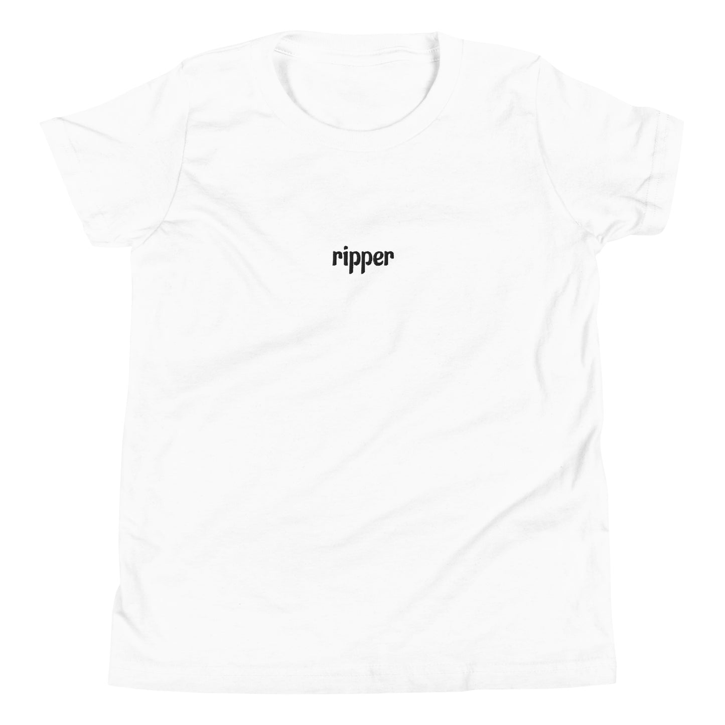 youth embroidered ripper tee